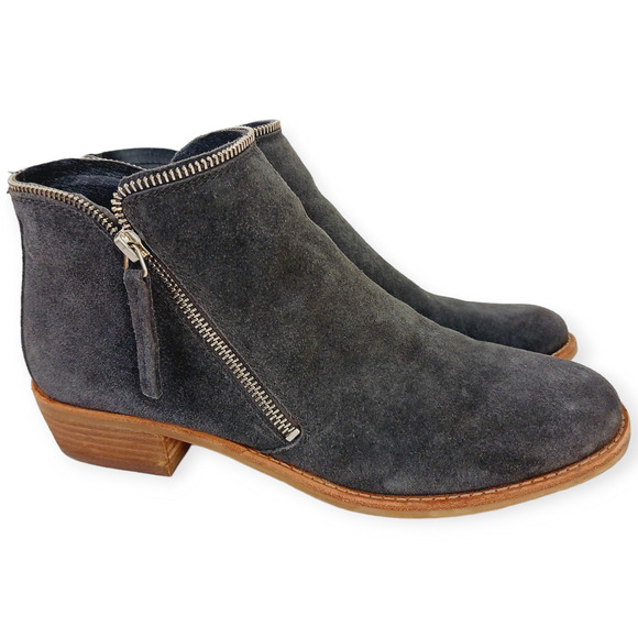 Dolce Vita SZ 8.5 Sofiya Booties Anthracite Suede Flawless - Picture 2 of 8